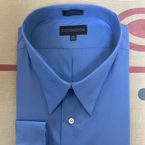 Covington Mens Dress Shirt Blue 3XL